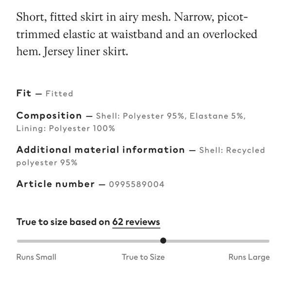 H&M printed mesh mini skirt - Picture 5 of 5